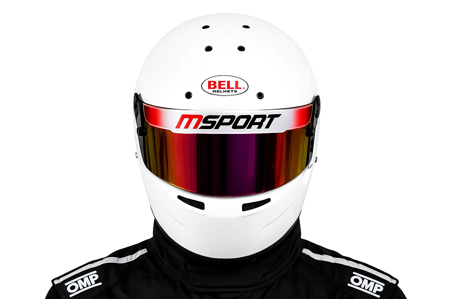 Avi Malavalli wearing his racing helmet